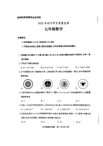 山东枣庄峄城区2021-2022学年七年级下学期期末数学试卷（无答案）