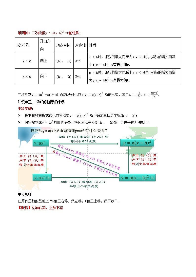 (辅导班专用)人教版数学九年级暑假讲义+课堂小测(提高班)03《二次函数的图象与性质》（教师版）第3页