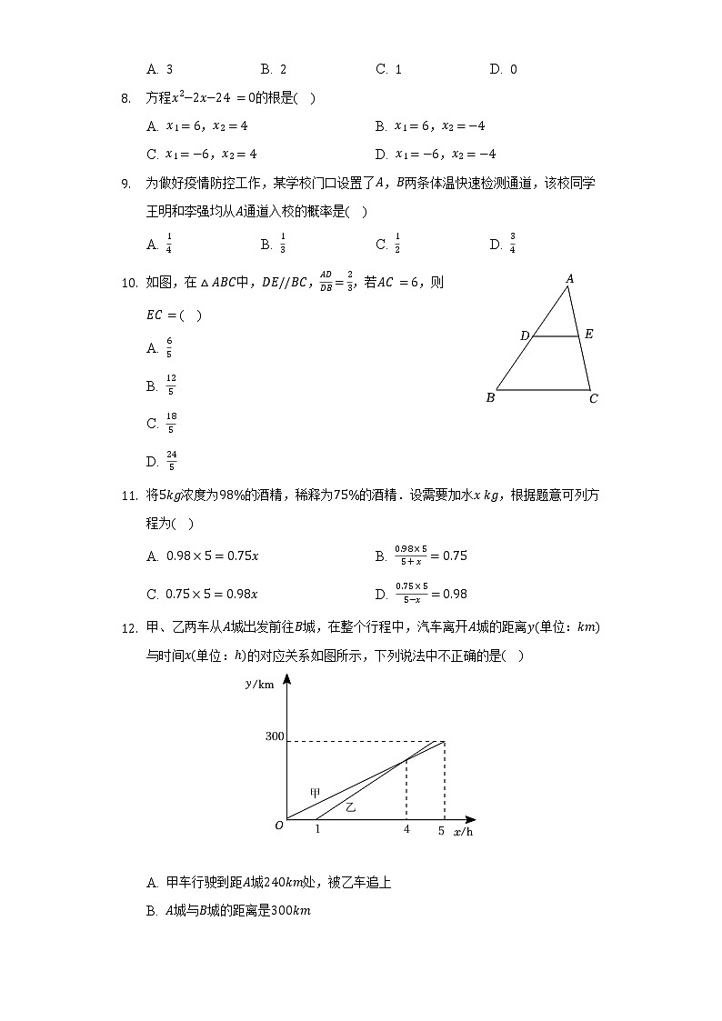 2022年山东省临沂市中考数学试卷（含解析）第3页