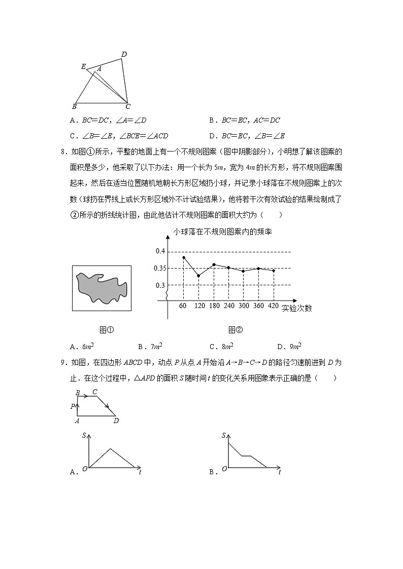 陕西省西安市未央区西航二中2020-2021学年七年级下学期期末数学试卷 (word版含答案)第2页