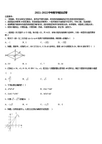 2021-2022学年江苏省泰州市泰兴市黄桥教育联盟重点名校中考数学模拟预测题含解析