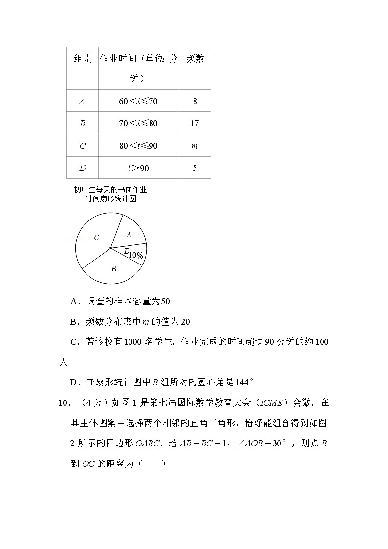 2022年贵州省遵义市中考数学试卷解析版03