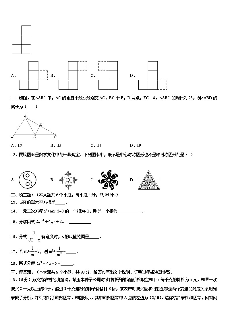 2021-2022学年江西省余干县重点达标名校中考数学模拟试题含解析03