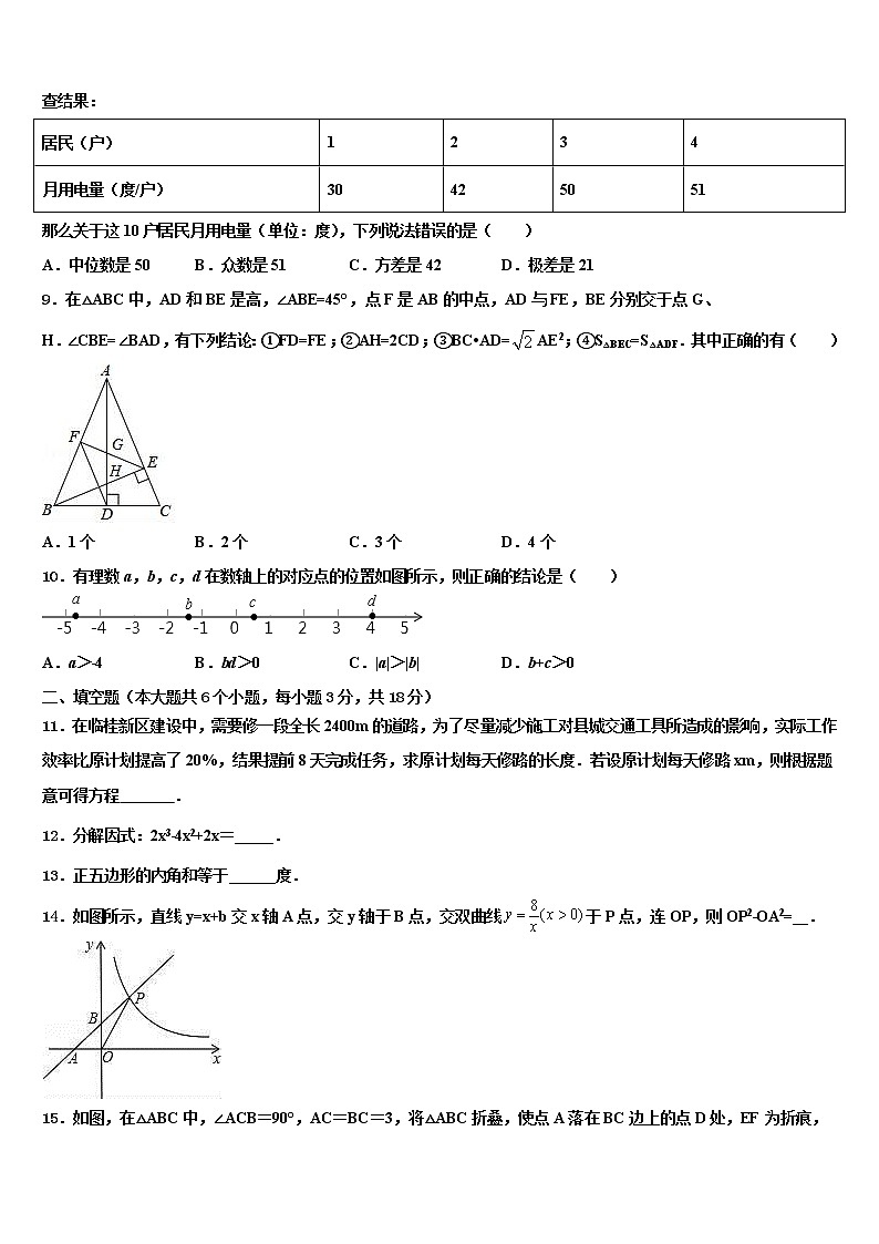 2021-2022学年江西省赣州市重点达标名校中考冲刺卷数学试题含解析02