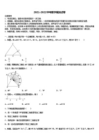 2021-2022学年江苏省宜兴市环科园联盟中考数学对点突破模拟试卷含解析