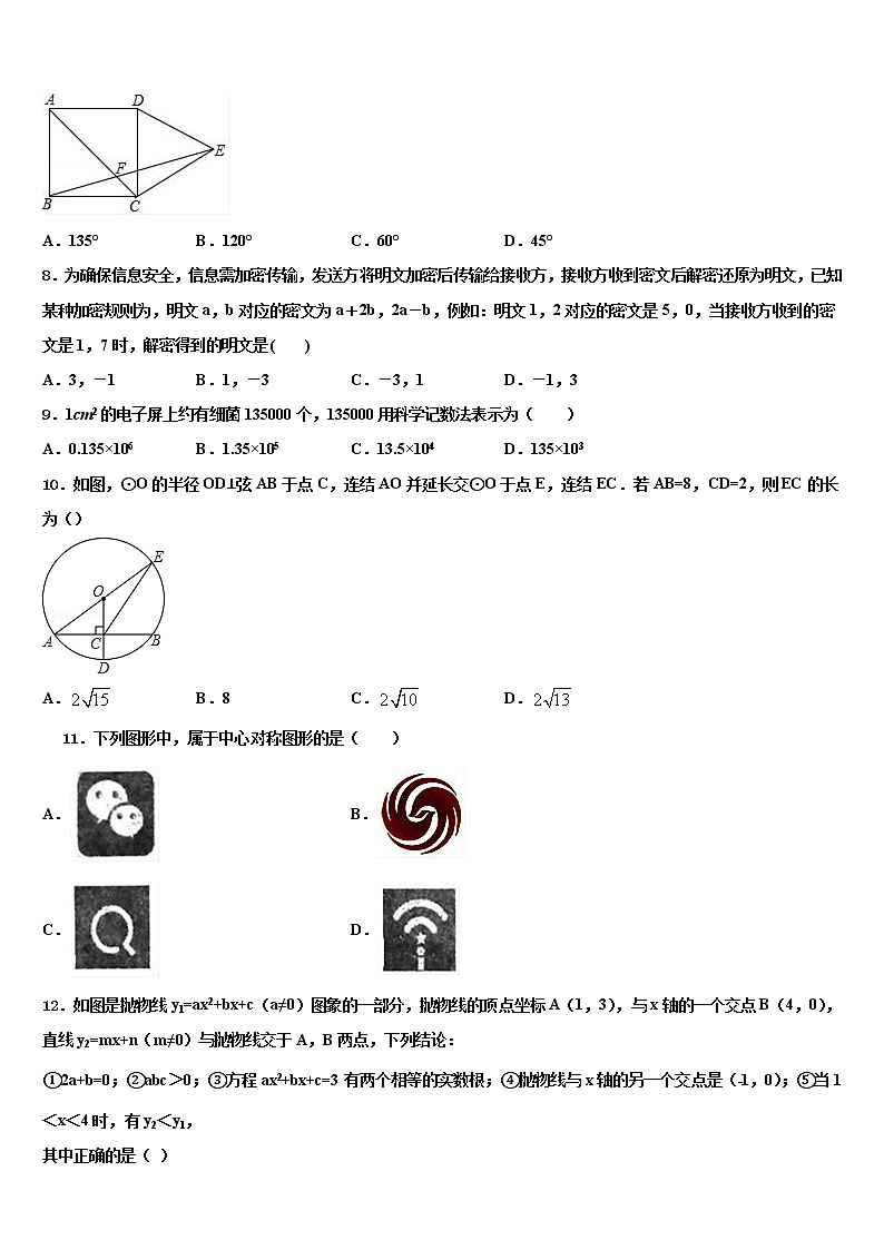 2021-2022学年江苏省宜兴市新芳中学中考试题猜想数学试卷含解析02