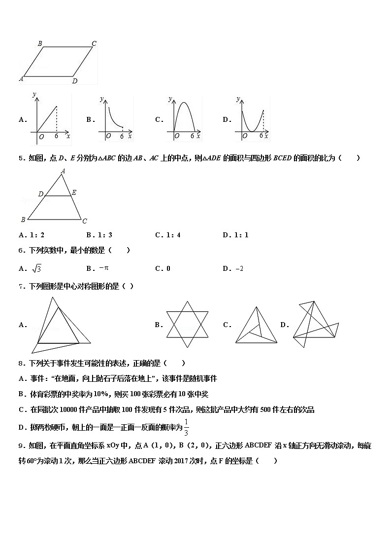 2021-2022学年辽宁省大连协作校中考联考数学试题含解析02