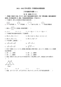 山东省潍坊市潍城区等六区2021-2022学年八年级下学期期末考试数学试题 (word版含答案)