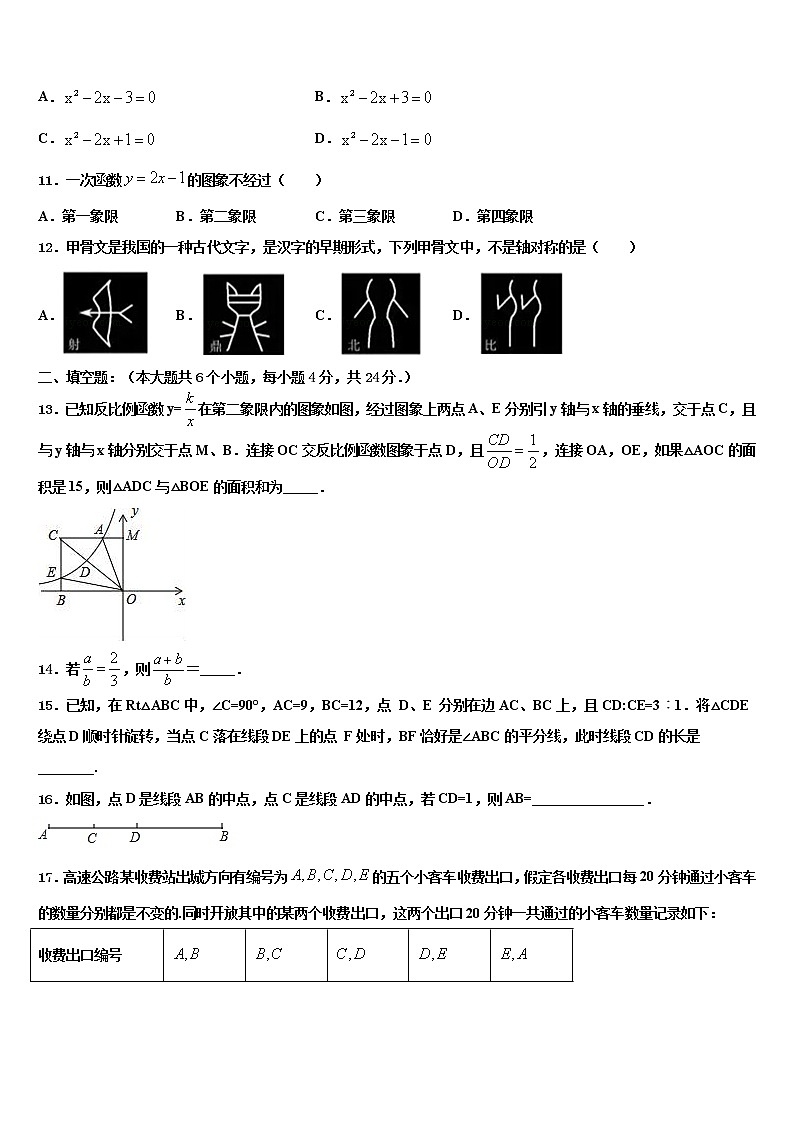 2021-2022学年山西省运城盐湖区七校联考中考数学模拟预测题含解析03