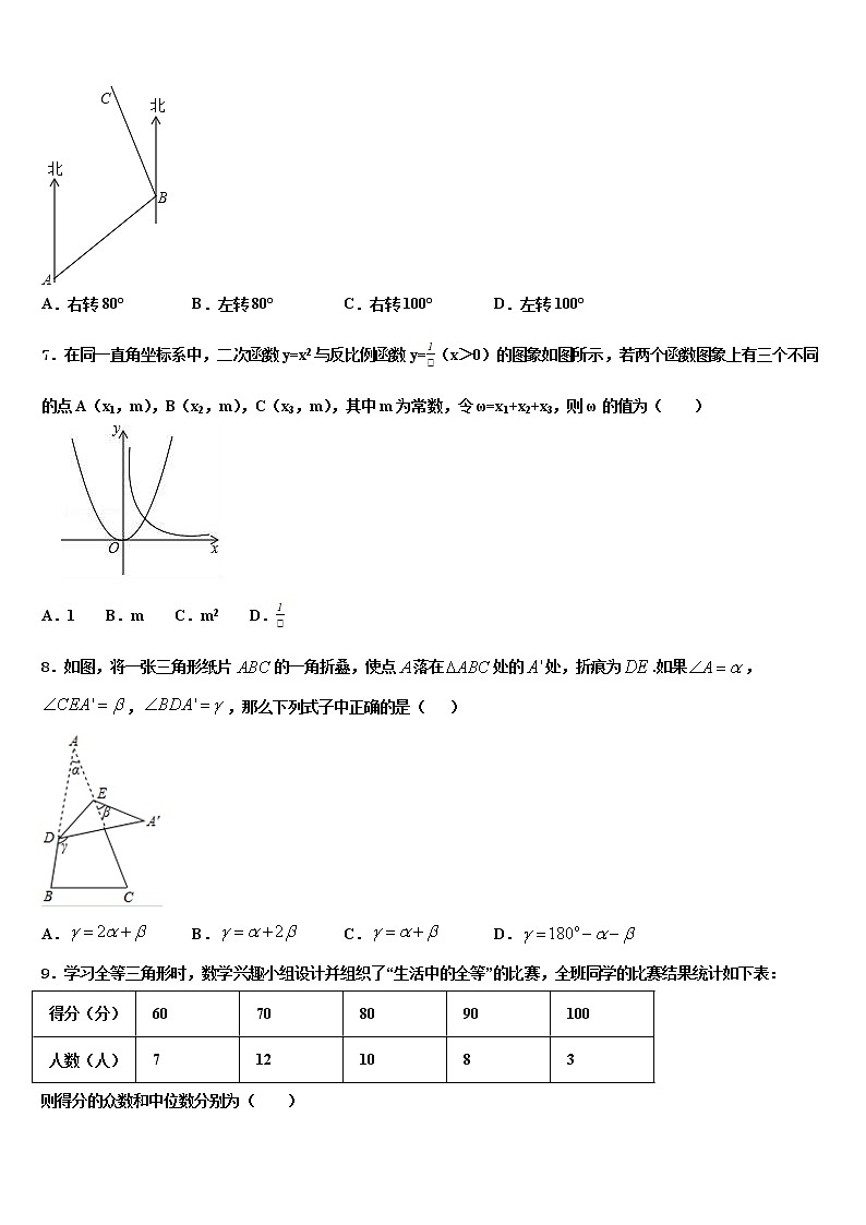 2021-2022学年山东省淄博市周村区达标名校中考冲刺卷数学试题含解析第2页