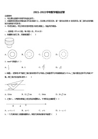 2021-2022学年四川省广元市利州区重点中学中考二模数学试题含解析