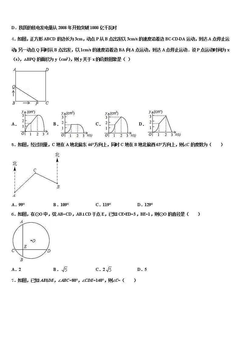 2021-2022学年四川省成都市都江堰市达标名校中考数学最后冲刺浓缩精华卷含解析02