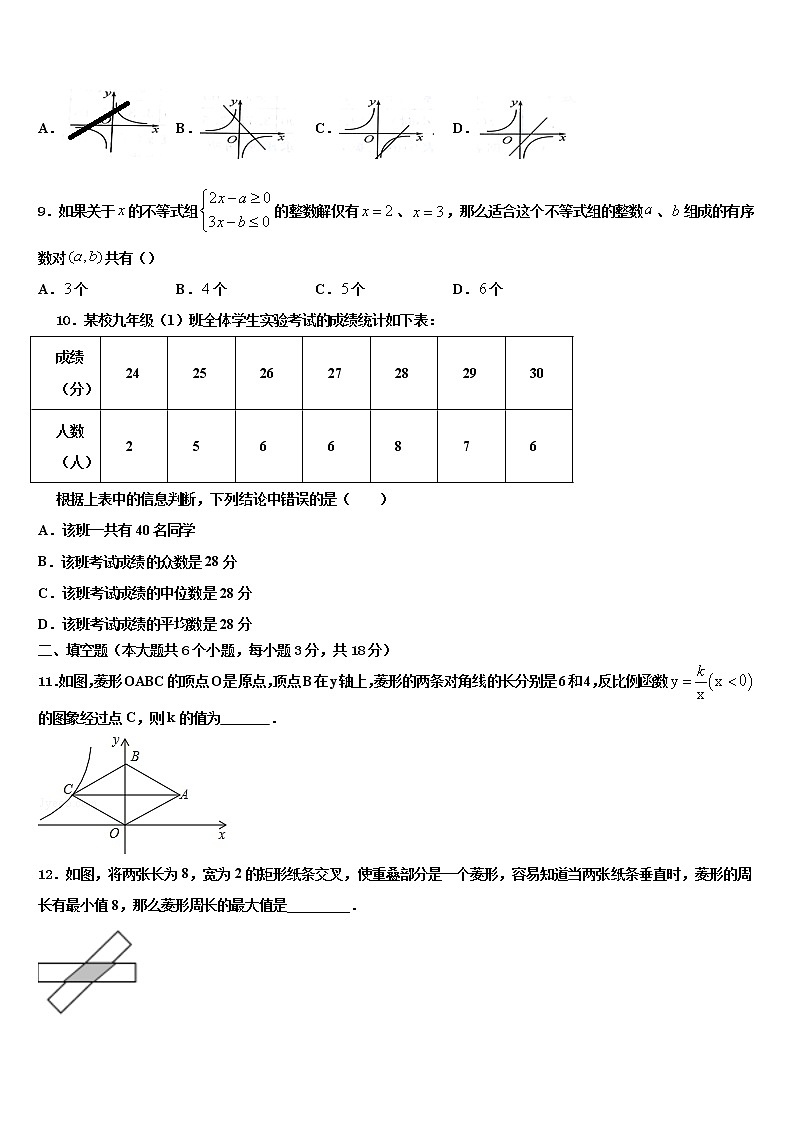 2021-2022学年云南省临沧市临翔区中考数学全真模拟试题含解析03
