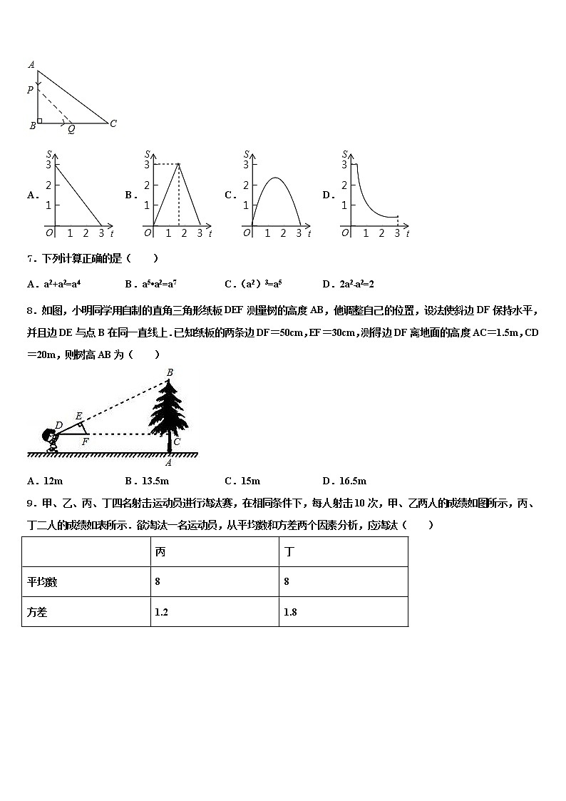 2021-2022学年山东省济宁市坟上县中考四模数学试题含解析第2页