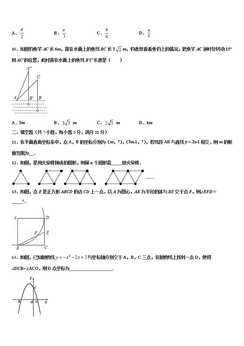 2021-2022学年山东省济南市莱芜区莲河校中考试题猜想数学试卷含解析03