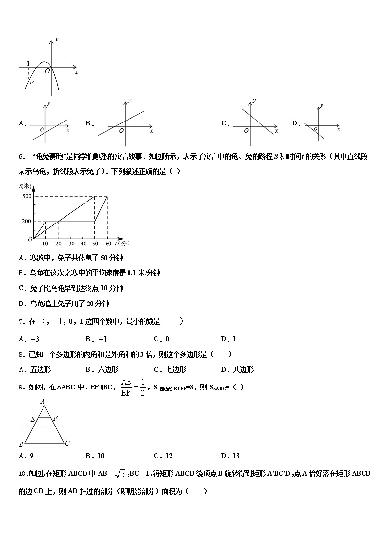 2021-2022学年山东省临沂莒南县联考中考数学五模试卷含解析第2页