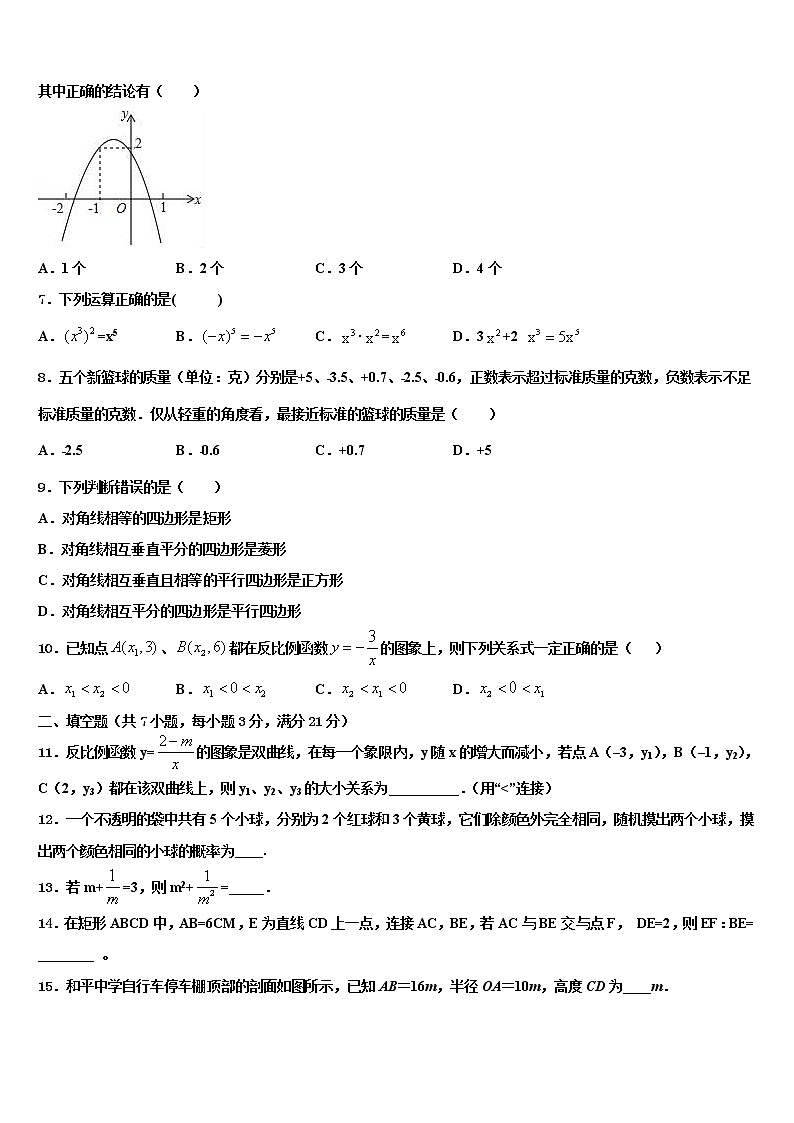2021-2022学年山东省济宁市任城区达标名校初中数学毕业考试模拟冲刺卷含解析第2页