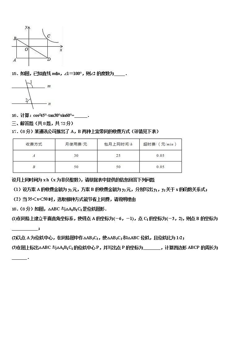 2021-2022学年山东省武城县达标名校中考数学仿真试卷含解析03