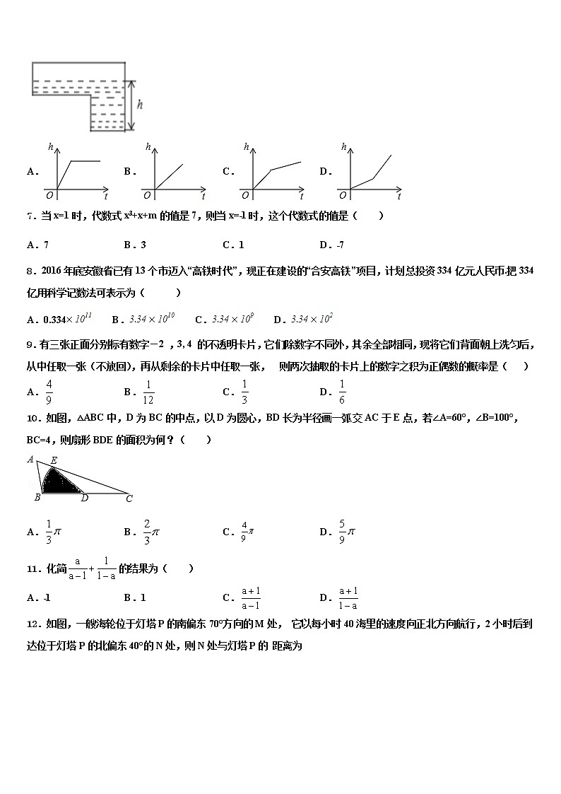 2021-2022学年山东省青岛市市南区重点达标名校中考数学最后冲刺浓缩精华卷含解析02