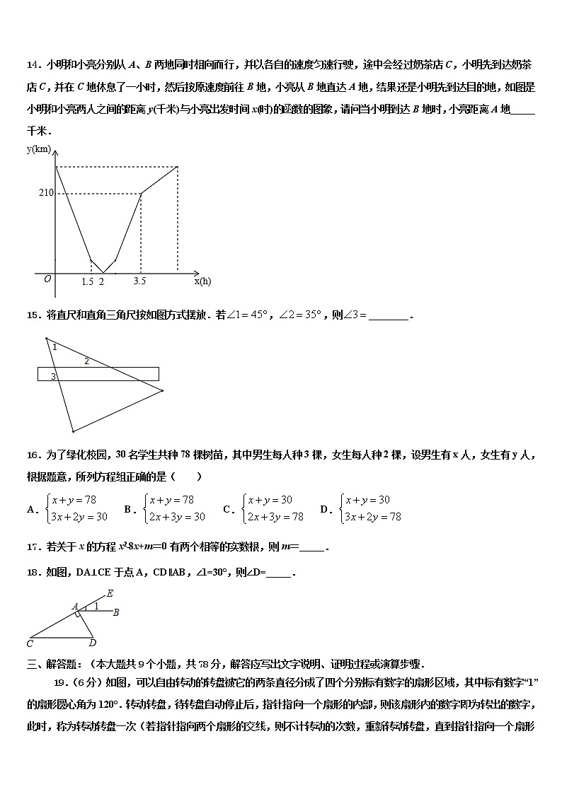 2021-2022学年山东省金乡市中考数学模拟试题含解析03