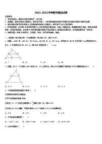 2021-2022学年重庆市育才中学毕业升学考试模拟卷数学卷含解析