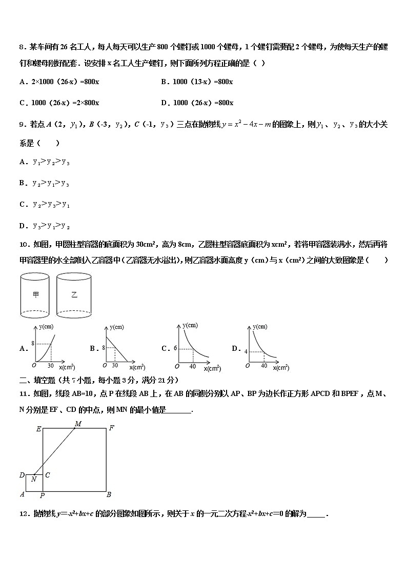 2022届北京朝阳区第十七中学中考数学对点突破模拟试卷含解析02