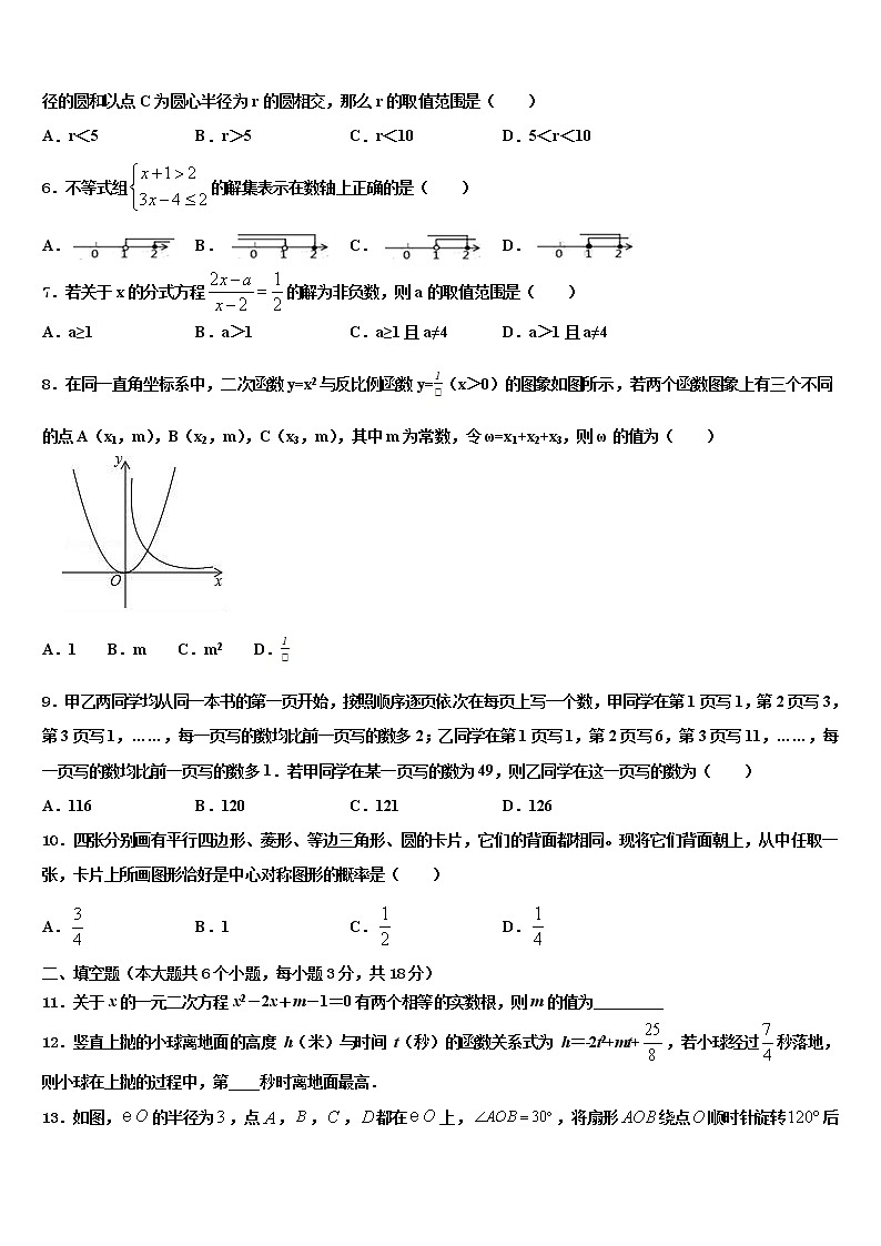 2022届安徽省宣城市奋飞校中考试题猜想数学试卷含解析02