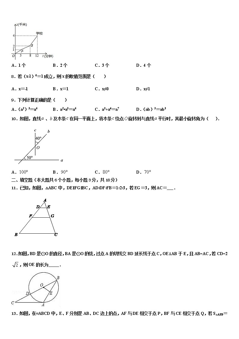 2022届安徽省安庆四中学中考数学全真模拟试卷含解析03