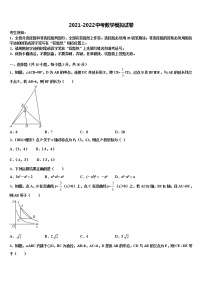 2022届北京大兴区北臧村中学中考数学模拟精编试卷含解析