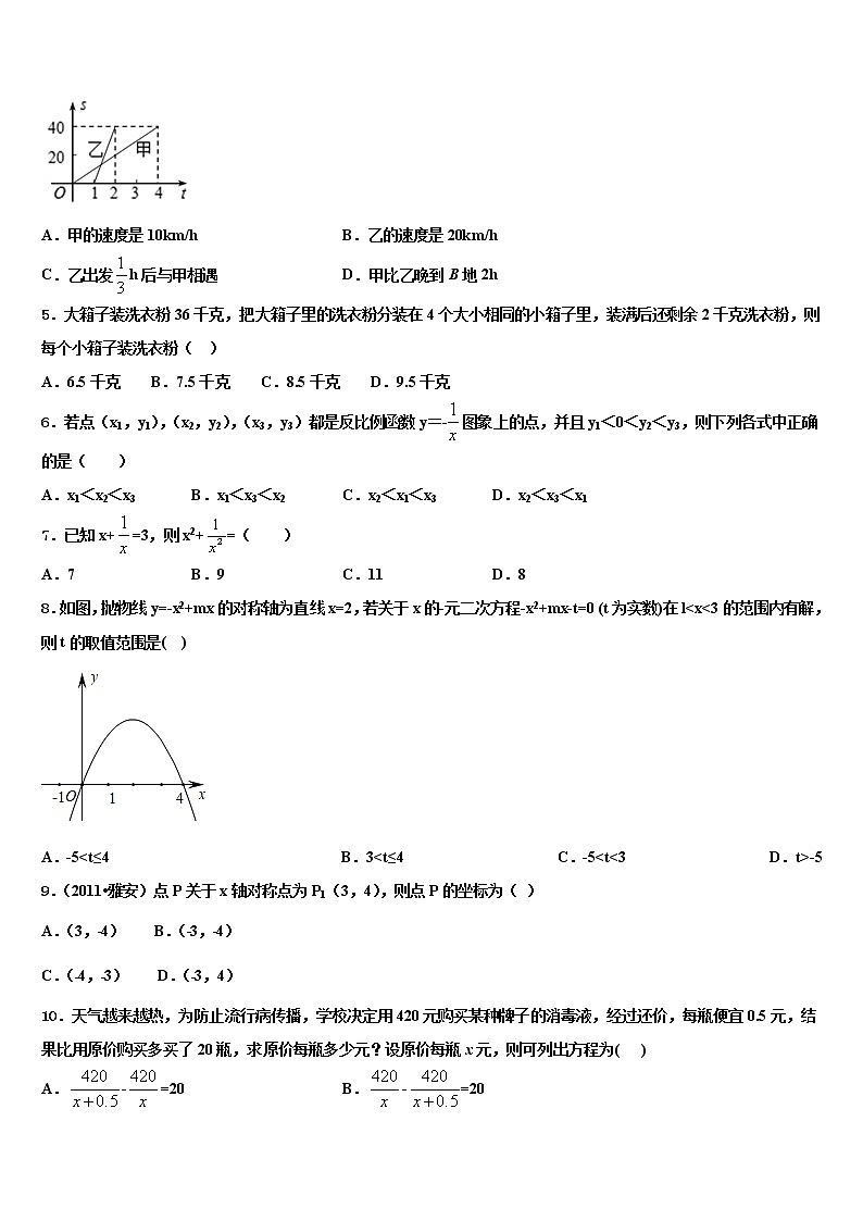2022届安徽省合肥市第四十五中学中考数学仿真试卷含解析02