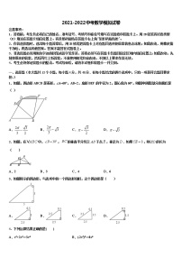 2022届福建省晋江安海片区五校联考中考适应性考试数学试题含解析