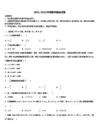 2022届广东省东莞市虎门捷胜校中考二模数学试题含解析