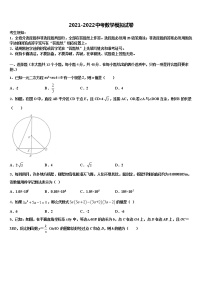 2022届广西南宁市马山县中考数学模试卷含解析