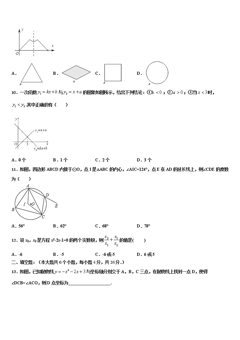 2022届安徽省合肥四十五中学中考猜题数学试卷含解析第3页