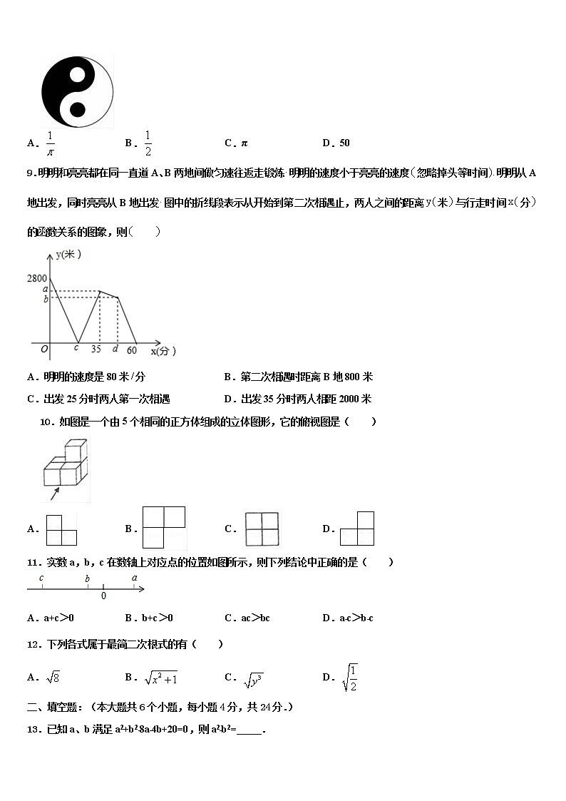 2022届北京西城北师大附属实验中学中考数学最后冲刺模拟试卷含解析03