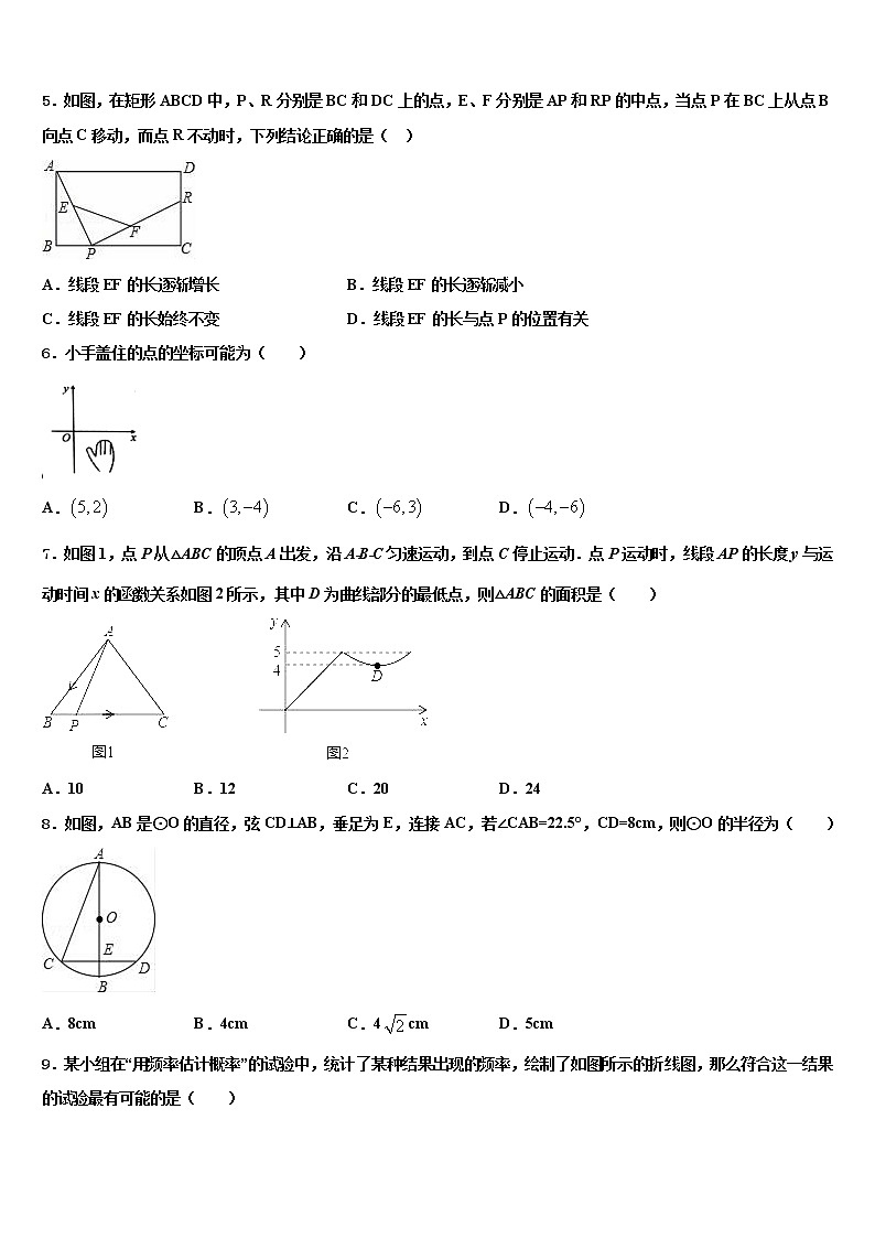 2022届安徽省蚌埠市五河县中考数学猜题卷含解析第2页
