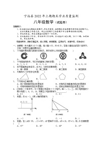 湖南省永州市宁远县2021-2022学年八年级下学期期末质量监测数学试题(word版含答案)