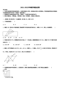 2021-2022学年苏州市工业园区中考数学五模试卷含解析