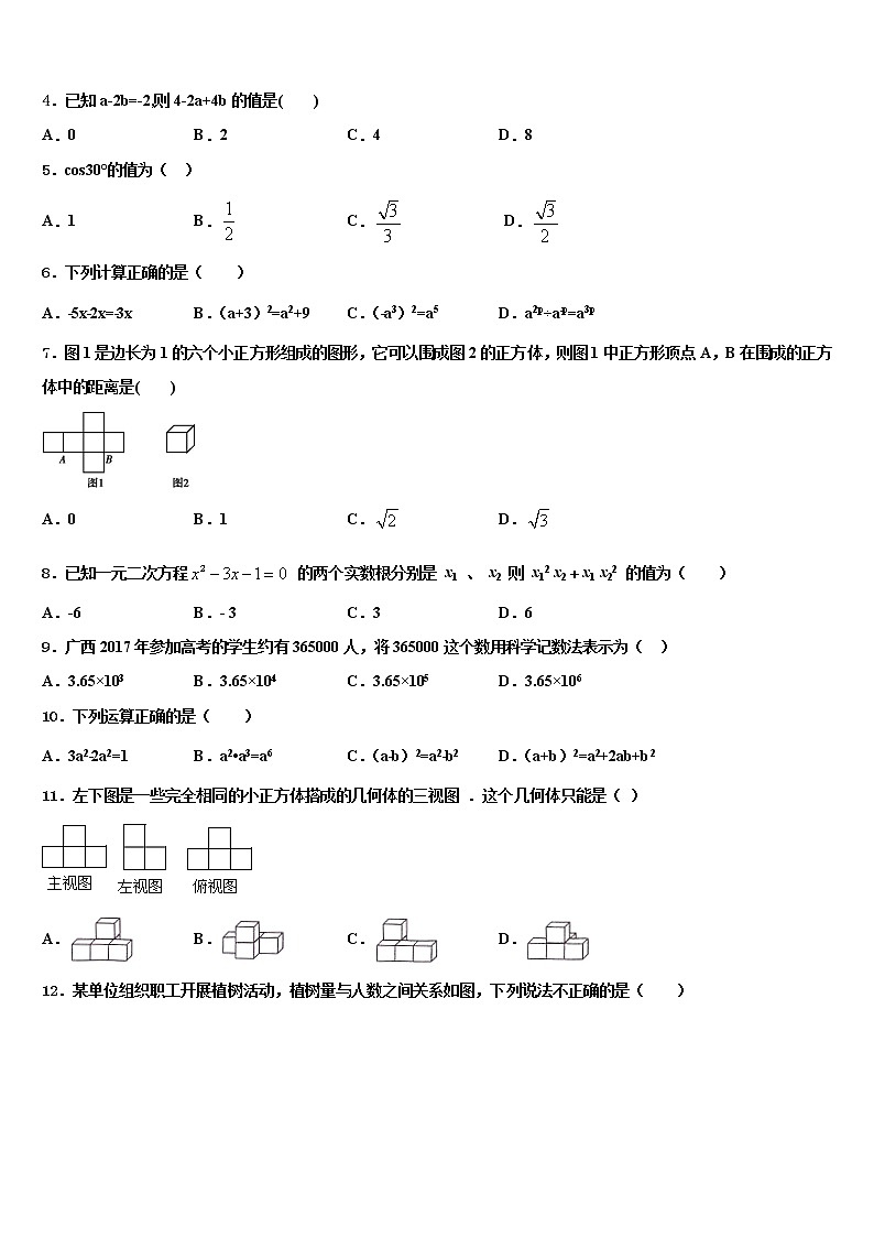 2021-2022学年内蒙古乌兰察布市中考数学押题卷含解析02