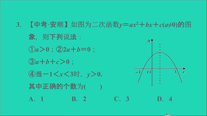 二次函数全章热门考点整合应用习题课件07