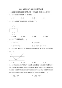 2022年四川省广元市中考数学试卷