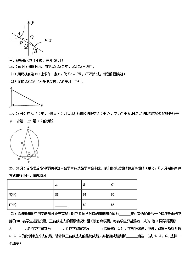 2022届河北省唐山市玉田县重点名校中考数学五模试卷含解析03
