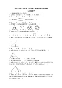 吉林省长春市朝阳区2021-2022学年七年级下学期期末数学试题（含答案）