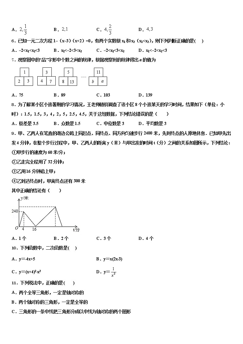 2022届河南省洛阳市洛龙区市级名校中考二模数学试题含解析第2页