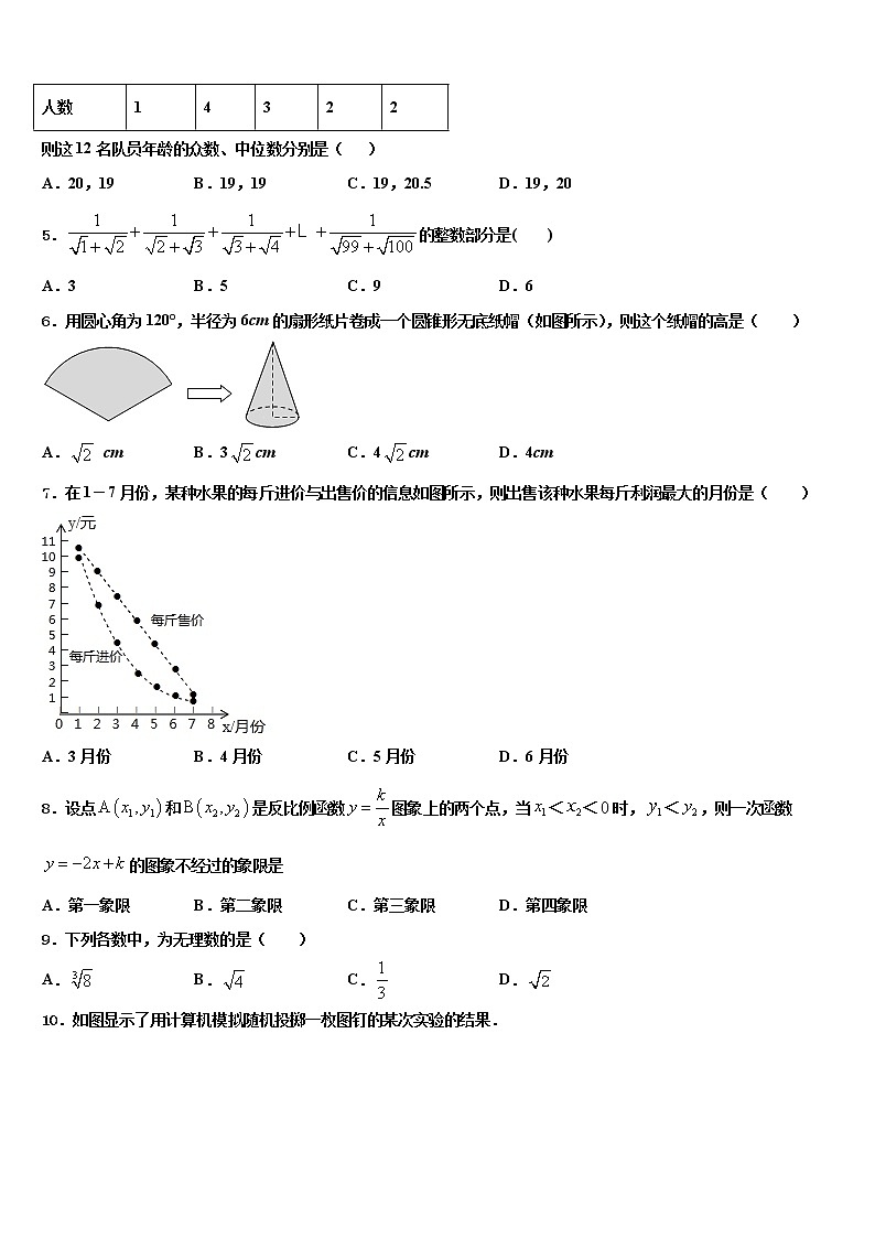 2022届河北省衡水市八校中考二模数学试题含解析02