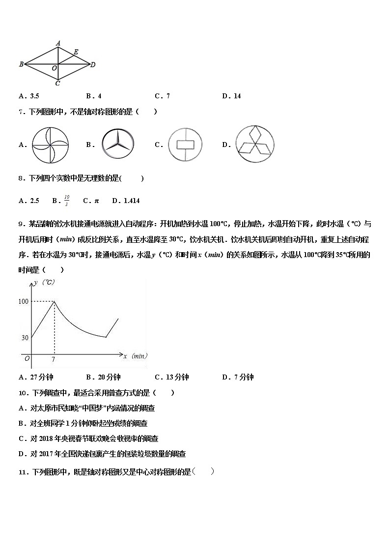 2022届河南省商丘市梁园区市级名校中考猜题数学试卷含解析02