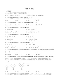 专题02整式2022年中考数学真题考点分类汇编（全国通用）【解析版】