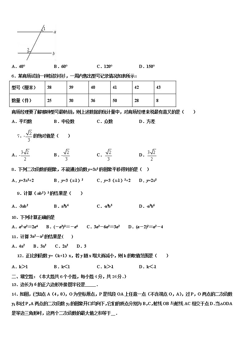 2022届湖北省襄州区毕业升学考试模拟卷数学卷含解析02