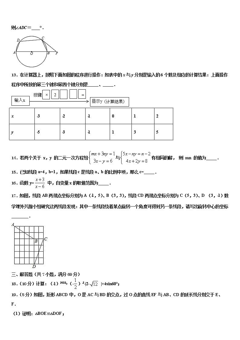 2022届湖南省长沙市明德教育集团毕业升学考试模拟卷数学卷含解析第3页