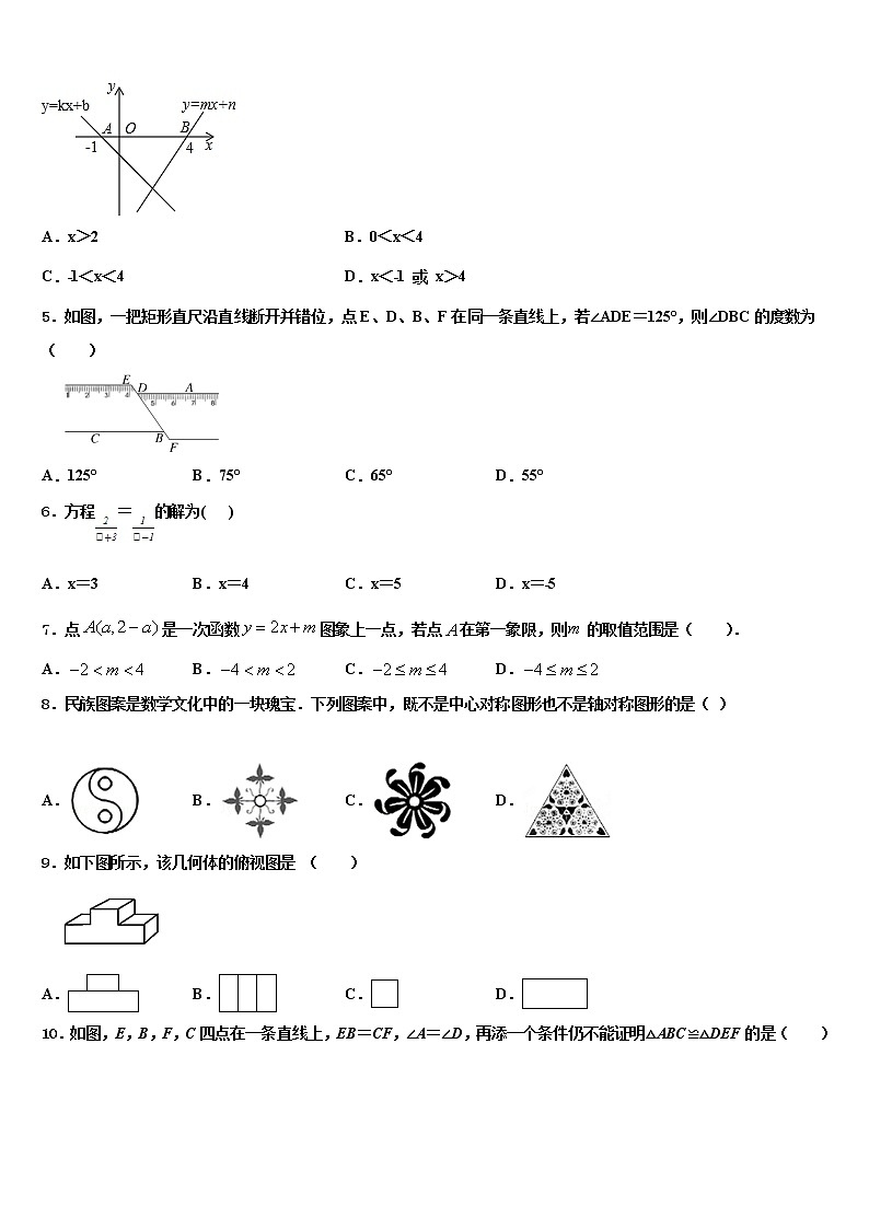 2022届湖南省岳阳临湘市市级名校中考押题数学预测卷含解析02